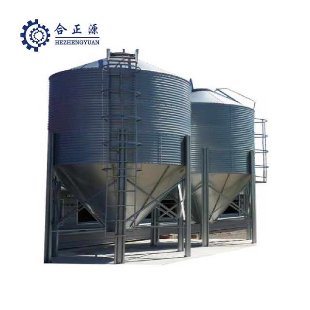 Silo en acier de syst&egrave;me d'alimentation de volaille galvanis&eacute; &agrave; chaud personnalis&eacute; avec pesage