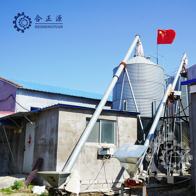 Silo en acier galvanis&eacute; de syst&egrave;me d'alimentation de volaille &agrave; vendre